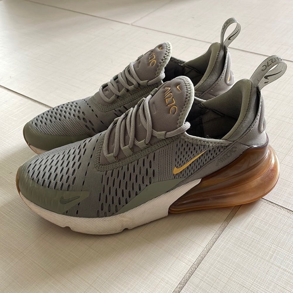 Nike air max army green and gold